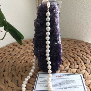 NWT 14K Genuine 7mm Freshwater Pearl Necklace